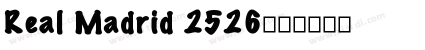 Real Madrid 2526字体字体转换